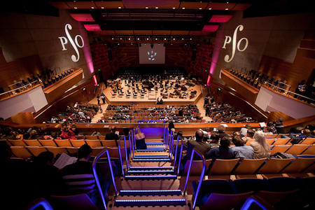 Perth concert hall Gannochy Auditoruim just before the Queen Symphony February 2010